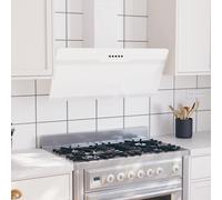 Hotte Murale 90 cm Acier et Verre Trempé Noir Aspirante Cuisine Maison vidaXL