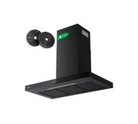 CIARRA Hotte Aspirante 90cm Wi-Fi Connecté Touche Tactile 650m3/h Booster 59dB Noir