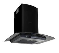 vidaXL Hotte murale LCD en acier inoxydable 60 cm 756 m³/h Noir