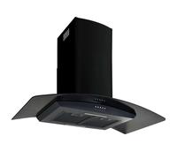 vidaXL Hotte Murale Acier Inoxydable 756 m³/h 90 cm Noir Aspirante Maison