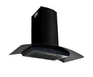 Hotte murale Acier inoxydable 756 m³ h 90 cm Noir