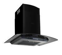 Hotte Murale Acier Inoxydable LCD 756 m³/h 60 cm Noir Aspirante Décor vidaXL