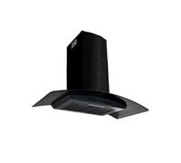 vidaXL Hotte murale Acier inoxydable 756 m³/h 90 cm Noir