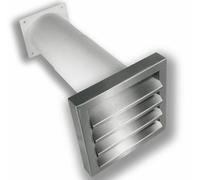 Hotte Murale D'Extraction Ø 100 Mm Grille Extérieure En Acier Inoxydable 526130