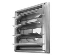 Hotte Murale en Acier Inoxydable 304, Grille D'aération Extérieure | Couvercle de Conduit D'évacuation, Finition Argenté, Usage Maison Cuisine, Installation Simple, Lot Complet