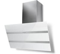 Hotte Décorative Inclinée 90cm 840m3/h Inox/verre Blanc - 5513326