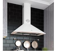 Hotte murale - GURARI - GCH 046 WH 9 - 90 cm - Forte aspiration 1000 m³/h - Blanche