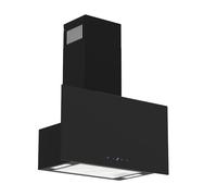 Hotte Murale Kopffrei Respekta Lio 60 cm Noire Verre Foncé Recyclage 3 Vitesses
