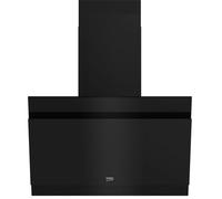 Hotte murale noire - Beko - Débit d'air 300-450 m³/h - Niveau sonore 51-69 dB - Mode d'évacuation et recirculation