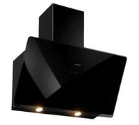 Hotte murale noire Silverline 3457.8.733.04, Soho Noir 80 cm, Capacité 627 m3, 3 vitesses, contrôle tactile, bruit max 63 dB(A), éclairage LED 2 x 3 W, drop control