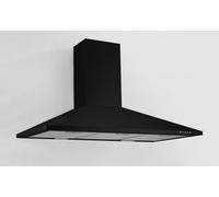 Hotte Murale Respekta CH 22055-90S 90 cm Noir Mat 172,9/326,3 m³/h