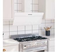 Hotte Murale - vidaXL - verre trempé - blanc - 90 cm@xgf55h