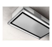 Elica Hotte de plafond CLOUD SEVEN IX/F/90 - 90 cm Inox - recyclage - 760 m³/h - 3 vitesses