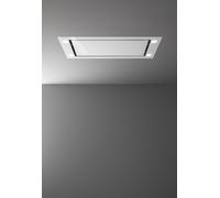 Falmec Sirio Evo 90 Vetro Bianco 220-240V - 50-60Hz S/Motore S/Filtro Hotte Murale | Classe énergétique A | Aspiration périmétrale, verre blanc, 800 m³/h