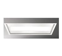 Hotte Plafonnier FALMEC CORNUVO3412, cm, commandes electroniques, finition Inox blanc, vendue sans moteur. Ex pour MOT950 : Debit boost = 830m3/h, Puissance acoustique max = 62dB. Eclairage LED reglab