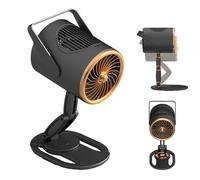 Hotte portable - Extracteur de bureau rechargeable à trois vitesses - Faible bruit - Support réglable - Absorbeur de cuisine pour intérieur et extérieur - Pour réchaud de camping-car, comptoir
