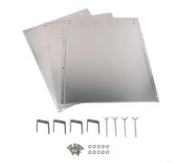 Hotte réflecteur pour chauffage de terrasse pour chauffages ronds au propane et au gaz naturel, 83 x 38 cm, bouclier de mise au point de la chaleur réglable, housse en métal robuste pour économiser de