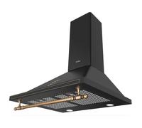 Hotte retro décorative murale - AMICA - OKC6212RA - 76/104 x 60 x 50 cm - Noir