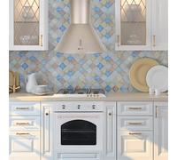 Klarstein Lumio - Hotte aspirante 60cm - Hotte murale style rétro 430m³h - acier - champagne