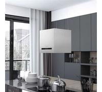 vidaXL Hotte Suspendue à Capteur Tactile LCD Hotte de Cuisine Eclairage LED Filtre à Graisse Maison Intérieur 37 cm Acier 51019