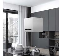 Hotte Suspendue à LCD Tactile 37 cm Acier Enduit de Poudre Cuisine vidaXL