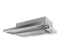 AHT630IX - Hotte - Téléscopique - largeur : 59.8 cm - profondeur : 280 cm - evacuation & recyclage - inox/argent