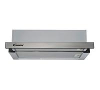 Hotte Téléscopique CANDY CBT 625 2X - Evacuation & recyclage - Gris - 60 cm - 756 m3/h
