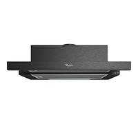 Hotte tiroir Whirlpool AKR7491NB - Hotte aspirante Intégrable Noir - Largeur 60 cm - Débit d'air maximum 336 m3/h - Niveau sonore mini./maxi. 47 / 62 dBA - Recyclage (filtre à charbon inclus) - Evacuation