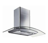 Hotte verre 90cm inox