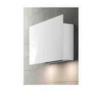 Hotte verticale COVER1410 Blanche, 85cm, Moteur slim compact, 600m3/h, Dynamic Led light 2x1,2W (2700 - 5600 K 4 vitesses, Fonctionne en evacuation ou recyclage