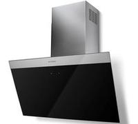 Hotte verticale inclinée DAISY 800mm inox/verre noir - classe A - débit FABER - 5816724 Inox G
