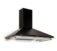 Klarstein Hotte Aspirante 90 cm, Hottes de Cuisine avec Filtre de Hotte en Aluminium, Débit d'Air Puissant de 645m³/h, Eclairage LED, Extracteur d'Air Silencieux, Hotte Efficace avec Evacuation