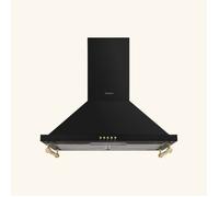 Hotte vintage murale OSIRIS noir mat 90 cm