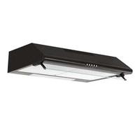 Hotte visière 60cm 250m3/h noir Glem ghc625bk Inox, noir G