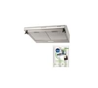 Hotte visière casquette aspirante inox largeur 60cm débit d'air 321m3/h
