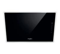 Hotte Whirlpool WHVF 63F LT K - cheminée coudée - largeur : 59.8 cm - profondeur : 32.5 cm - evacuation & recyclage - avec moteur interne - noir