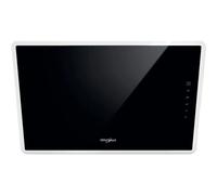 Hotte Whirlpool WHVF 63F LT K - cheminée coudée - largeur : 59.8 cm - profondeur : 32.5 cm - evacuation & recyclage - avec moteur interne - noir