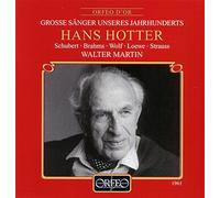 Hotter, Hans - Lieder De Schubert, Brahms, Wolf, Loewe & Strauss