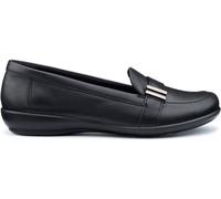 Hotter Hotter Black Standard Fit Regular Fit Clay Slip-On Leather Shoes Black EU 43 (UK 9)