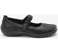 Hotter Hotter Black Wide Fit Shake II Touch Fastening Leather Shoes Black EU 41 (UK 7)