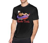 Hotter Than A Hoochie Coochie T Shirt Men's Cotton Crew Neck Comfort Short Sleeve Graphic Tees Black XL