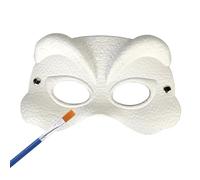 HOTTERCOS Masque de dinosaure blanc à faire soi-même pour Halloween, cadeau de Noël pour filles et garçons (blanc)