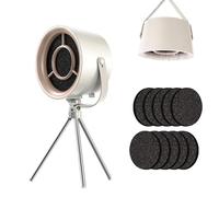 Hottes de cuisinière de bureau, cuisine portative avec ventilateur d’extraction à 3 vitesses, mini-hotte aspirante suspendue réglable avec 10 filtres à charbon actif de remplacement (Blanc)