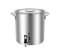 HOTTHWXX Marmites, Marmite Traiteur (avec Robinet), Couvercle de marmite Verticale, marmite en Acier Inoxydable (6.2 L-90 L), Convient à Tous Les poêles (Size : 50cm*50cm(90L))