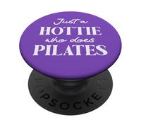 Hotties Do Pilates Hot Girls Go Pilates is My Happy Gym Hour PopSockets PopGrip Adhésif