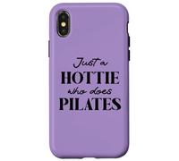 Hotties Do Pilates Hour Hot Girls Go Pilates is My Happy Gym Coque pour iPhone X/XS