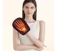 Hottoerak Gants de lampe à lumière rouge - 50 LED 660 nm et 850 nm - 3 modes et 5 niveaux de luminosité et 3 réglages de minuterie - Lampe à lumière rouge - Gants pour la maison