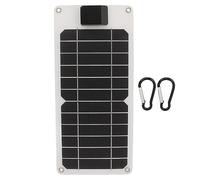 Hottptyer Panneau solaire monocristallin 8 W 5 V résistant aux chocs | Alimentation indépendante panneau solaire avec puce de régulation intelligente 5 V pour voitures, camping-cars et yachts