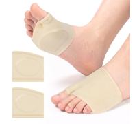 HOTUT 2PCS Coussinets Metatarsiens, Manchon Avant-pied Avec Gel Semelle Chaussure Plantaire Coussinet, Chaussure Plantaire Coussinet Pour Durillons, Demi-Chaussette