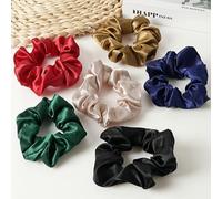HOTUT 6 Pcs Chouchou Cheveux Femme, Chouchou Ties Cordes, Elastique Accessoire Coiffure, pour Queue de Cheval & Chignon, pour Filles Femmes